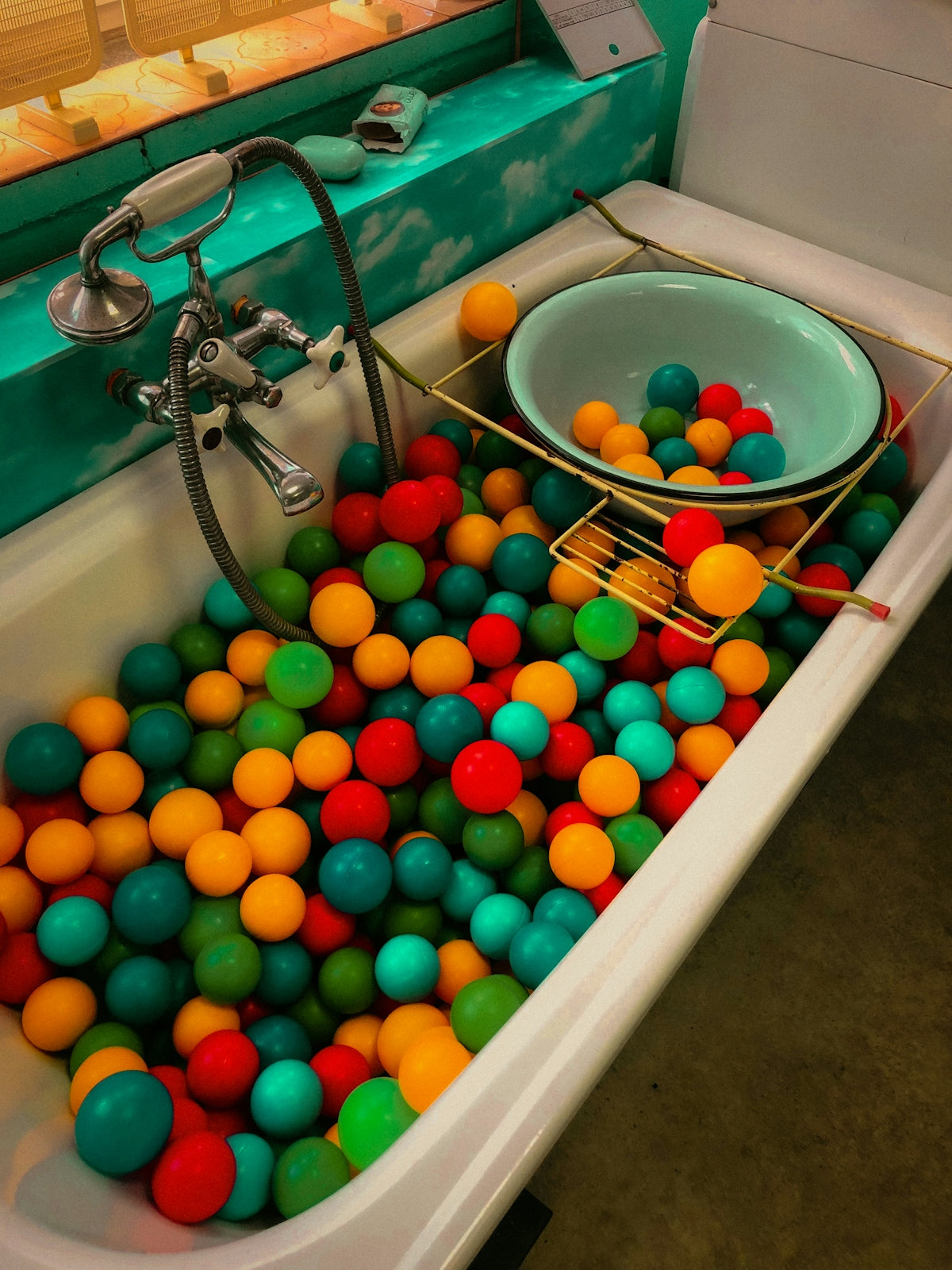 a basket of balls