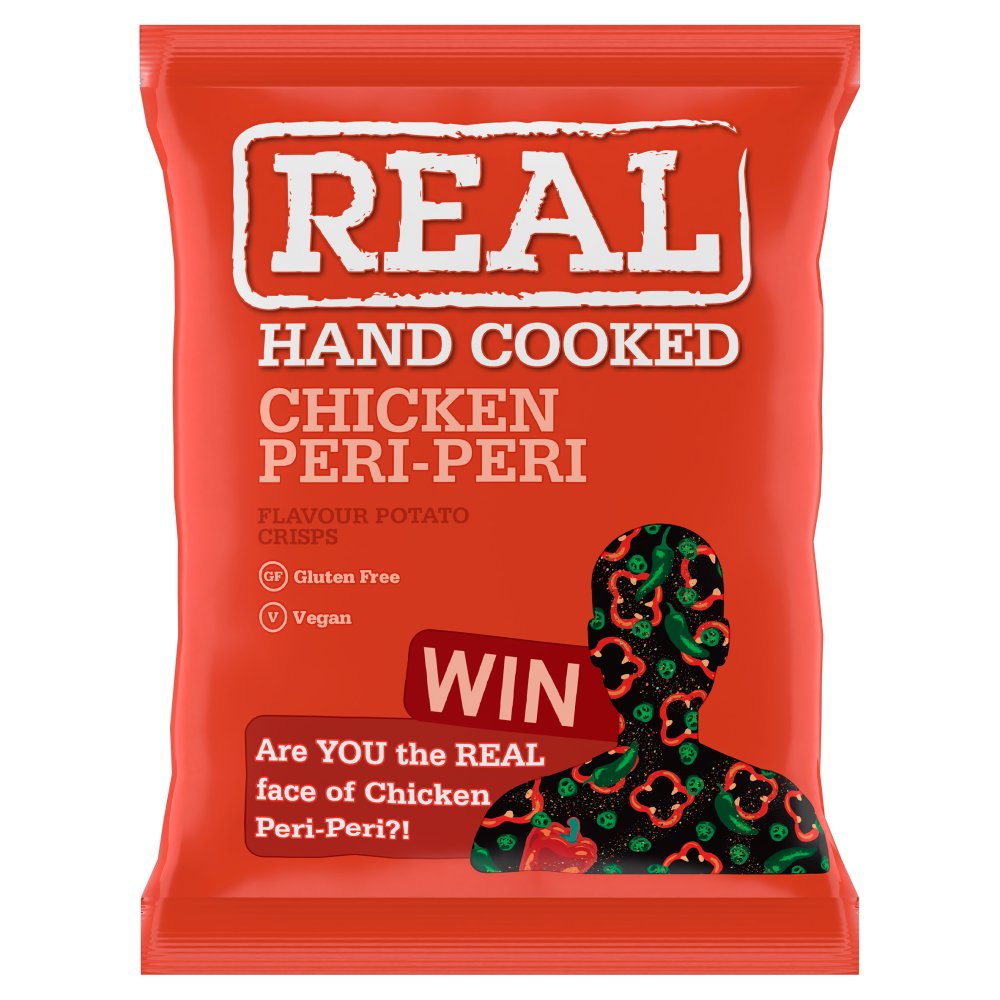Real Hand Cooked Chicken Peri Peri Crisps 35g