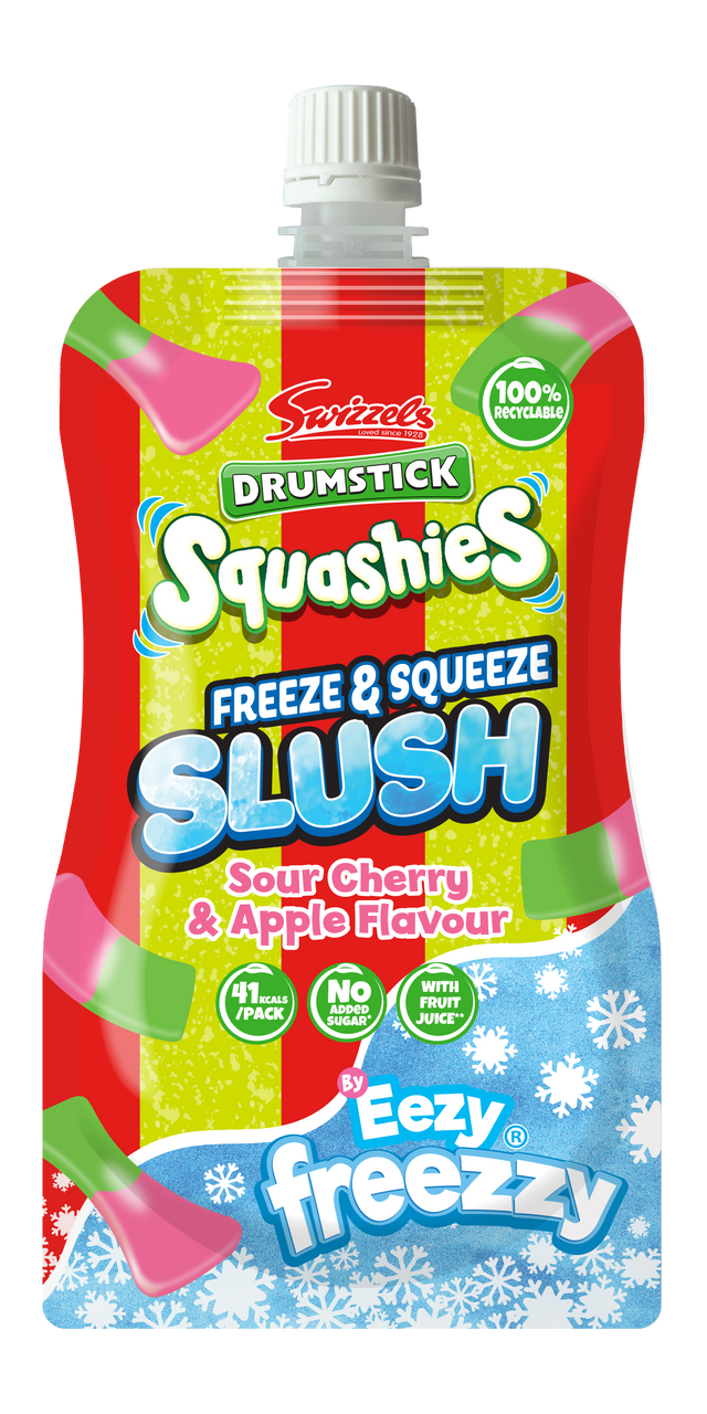 Swizzels Drumstick Squashies Slush Pouch - Sour Cherry and Apple Flavour