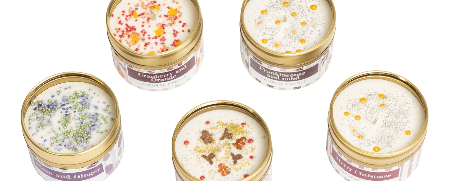 festive Christmas candles