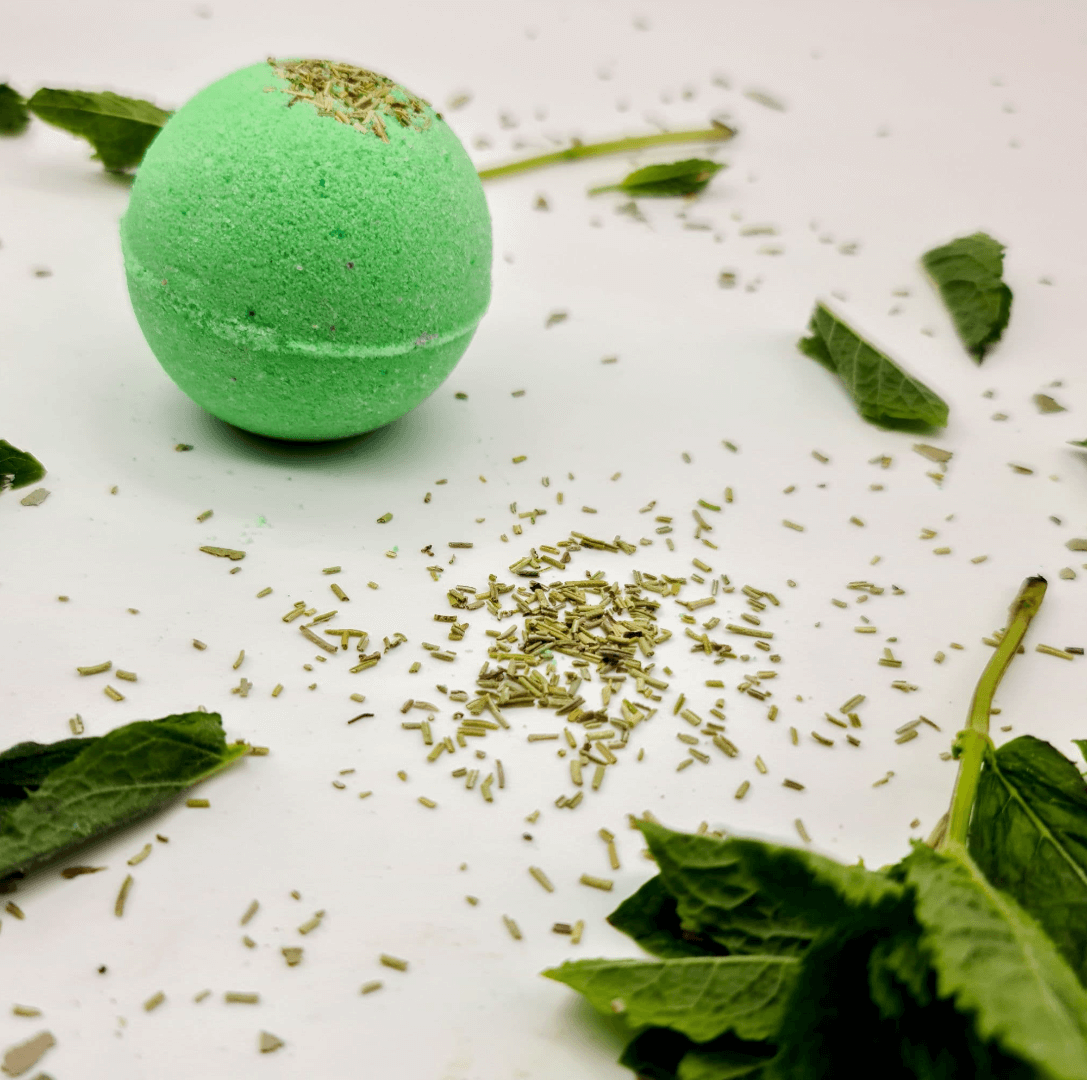 Rosemary and Peppermint Aromatherapy Bath Bomb