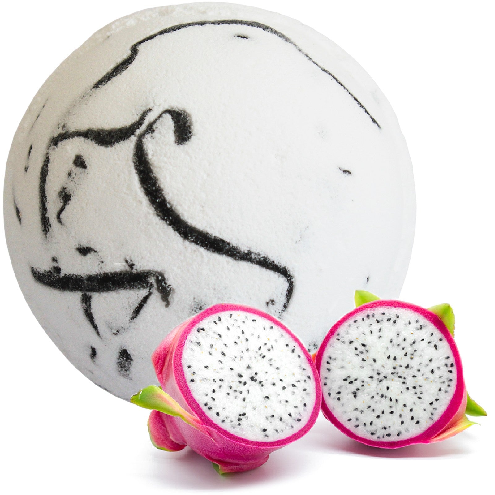 Tropical Paradise Coco Bath Bomb - Dragon Fruit - 180g