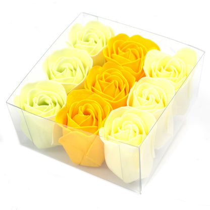 Set of 9 Soap Flowers - Spring Roses