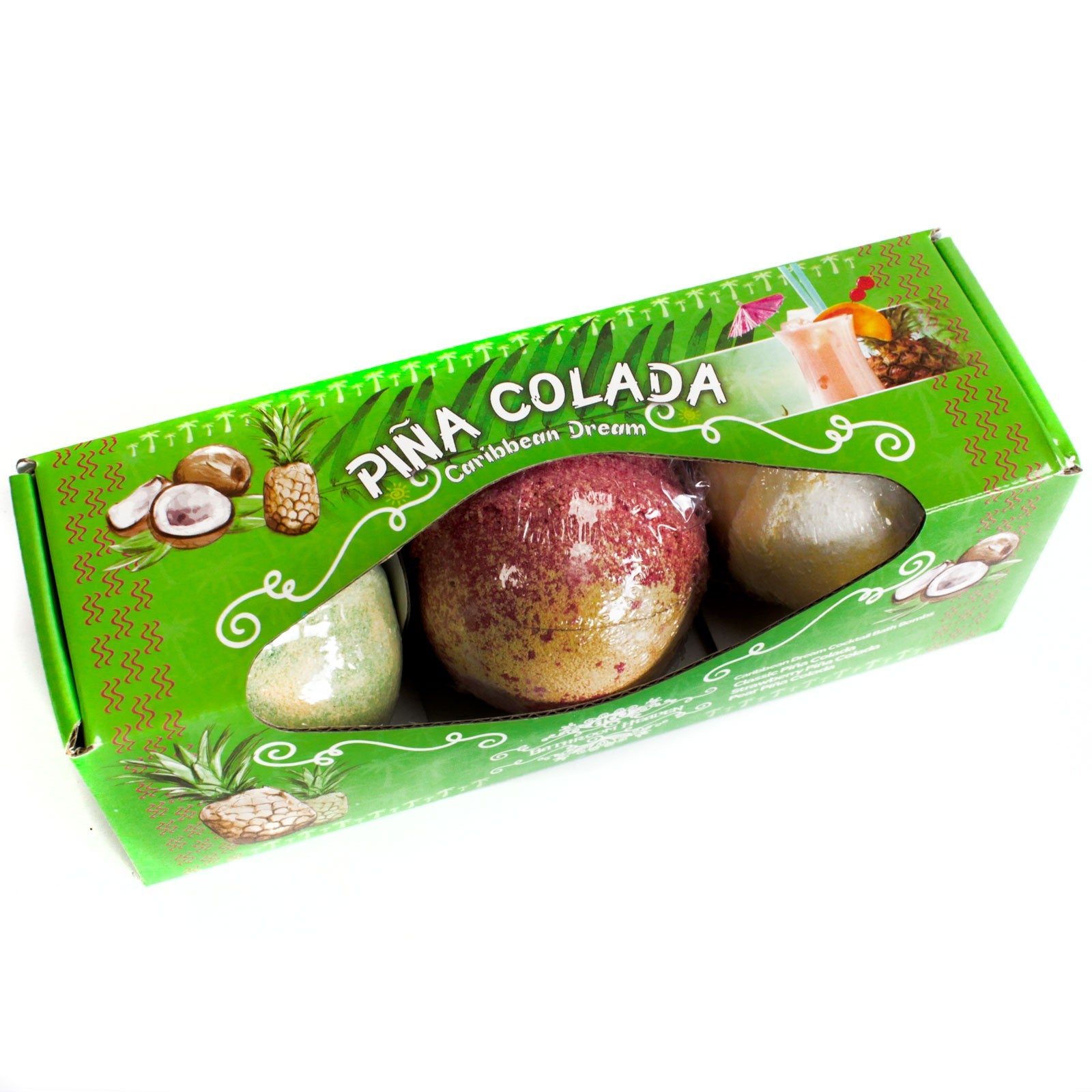 Piña Colada Cocktail Bath Bombs - Set of 3