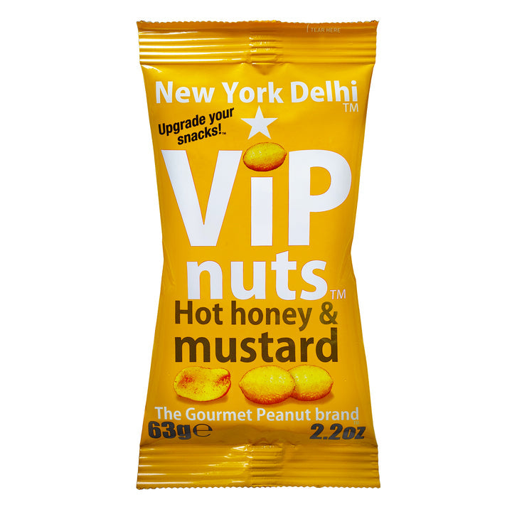 New York Delhi ViPnuts Hot Honey &amp; Mustard Peanuts