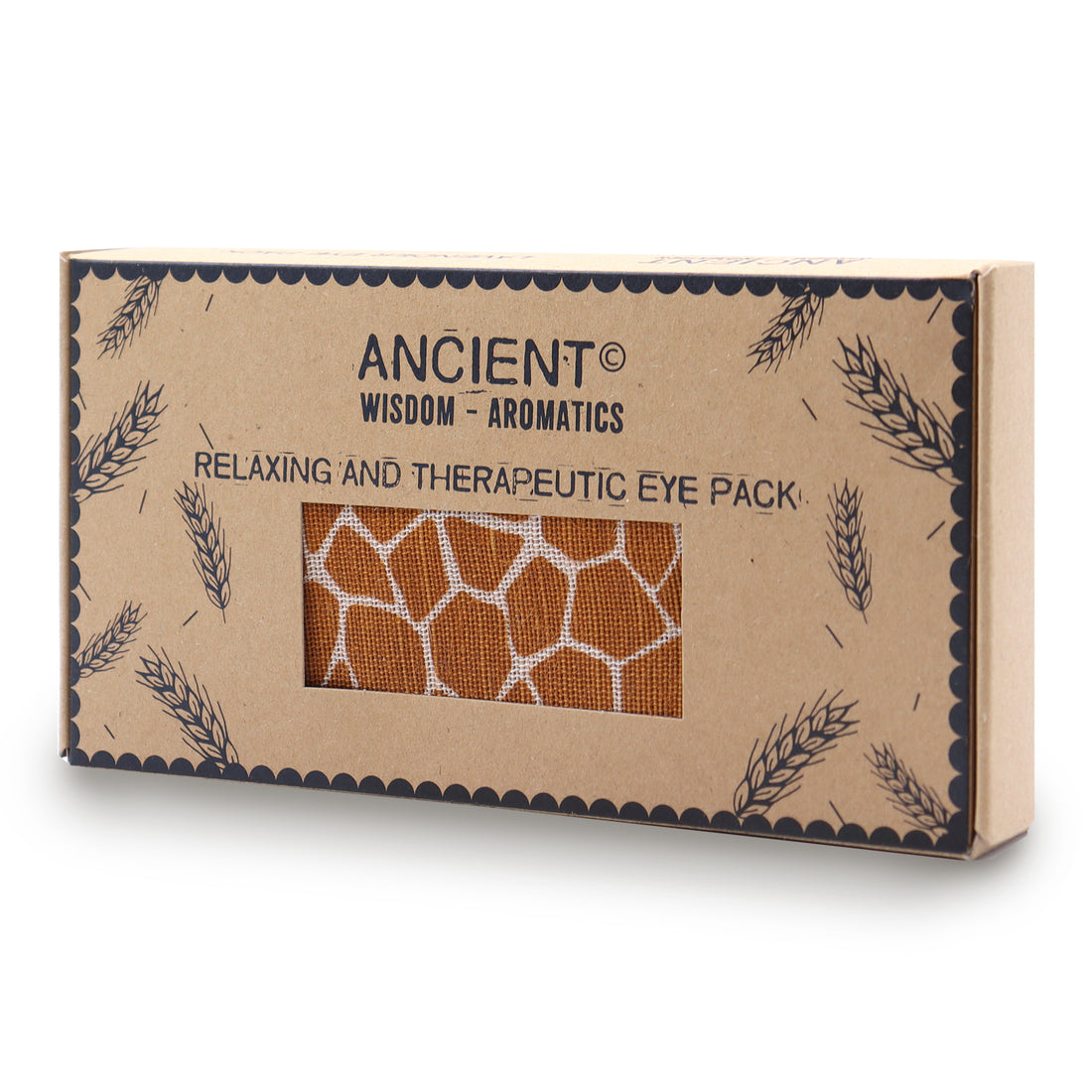 Madagascar Giraffe - Lavender Natural Cotton and Juco Eye Pillow in Gift Box