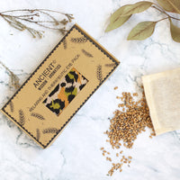 Night Leopard - Lavender Natural Cotton and Juco Eye Pillow in Gift Box