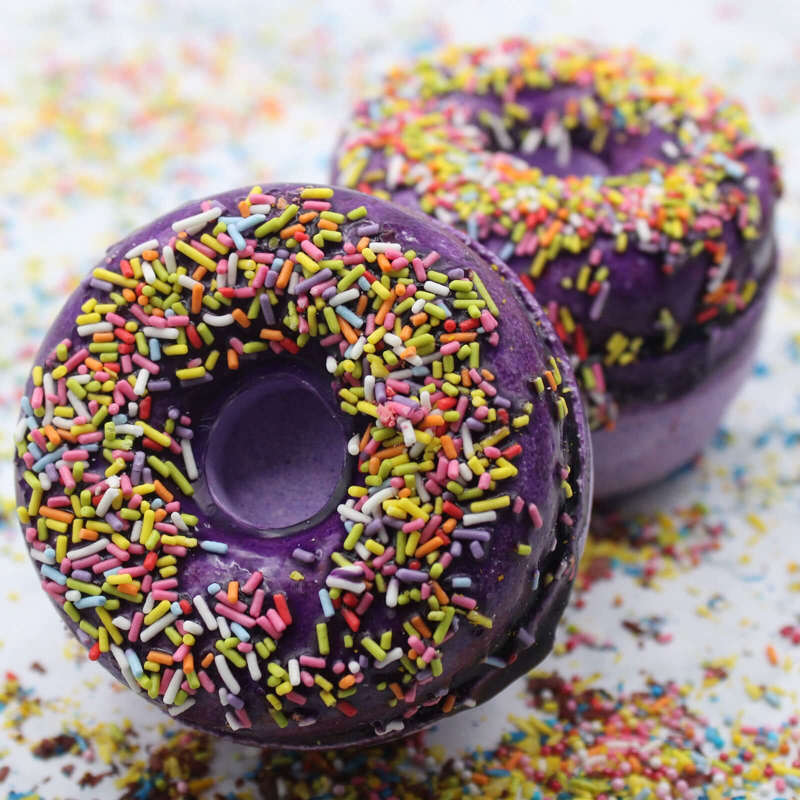 Blackberry and Almond Bath Donut