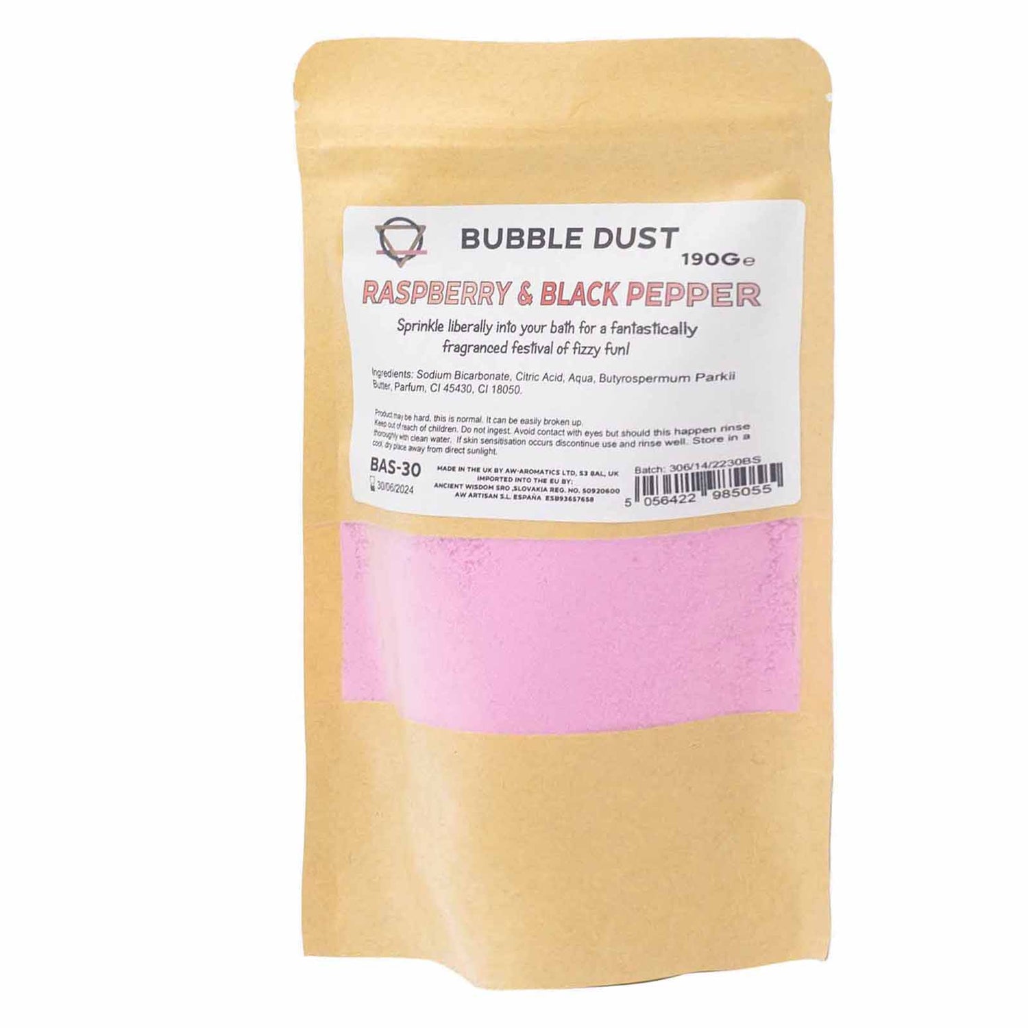 Raspberry &amp; Black Pepper Bath Dust