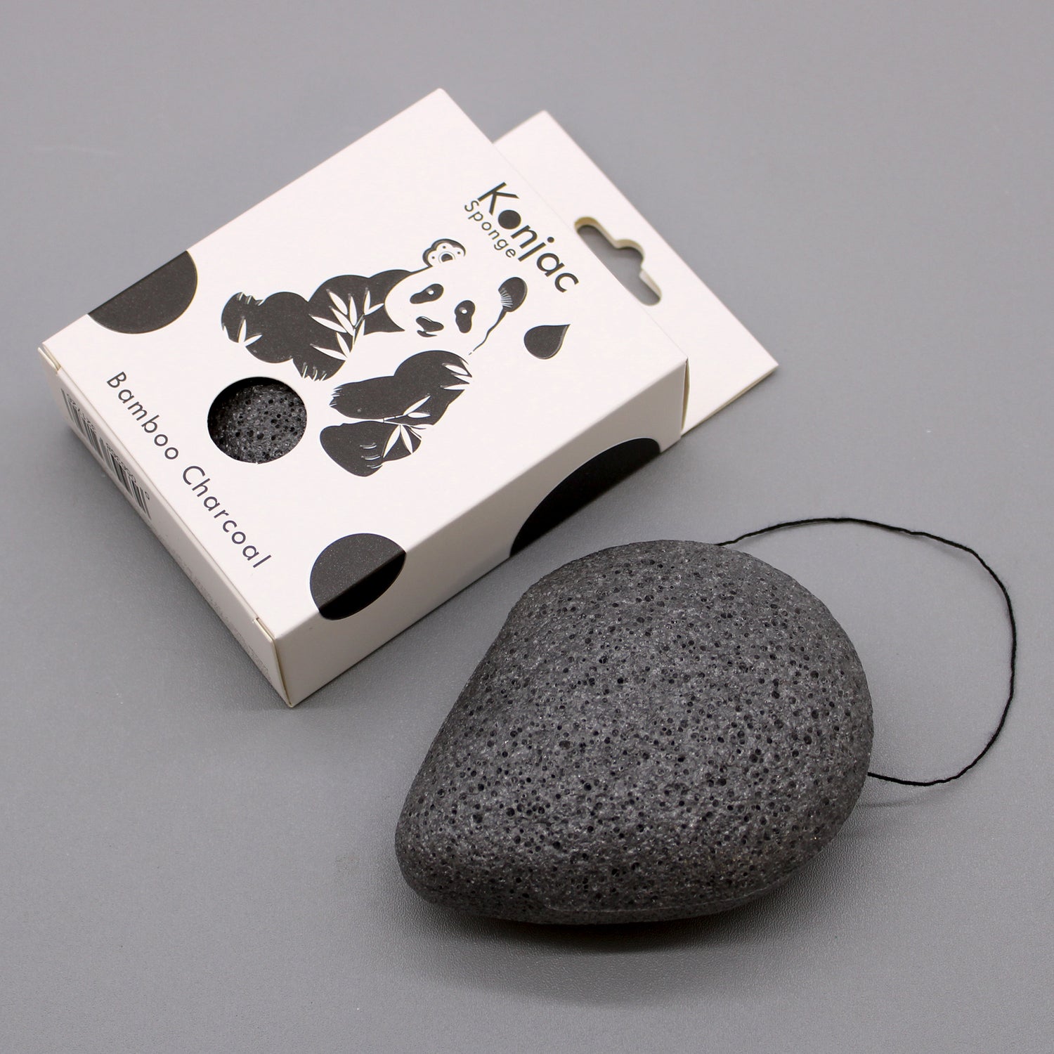 Bamboo Charcoal - Anti-bacterial - Teardrop Konjac Sponge