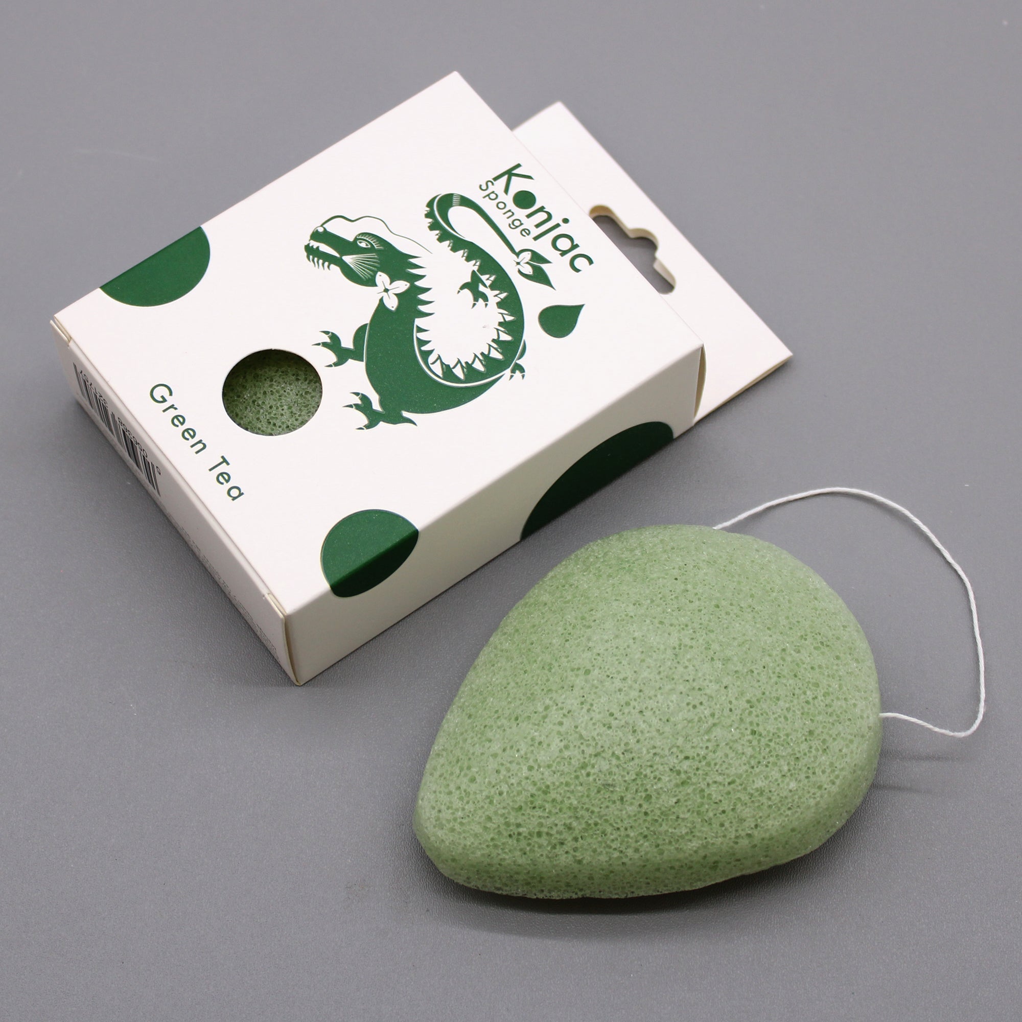 Green Tea - Protective - Teardrop Konjac Sponge