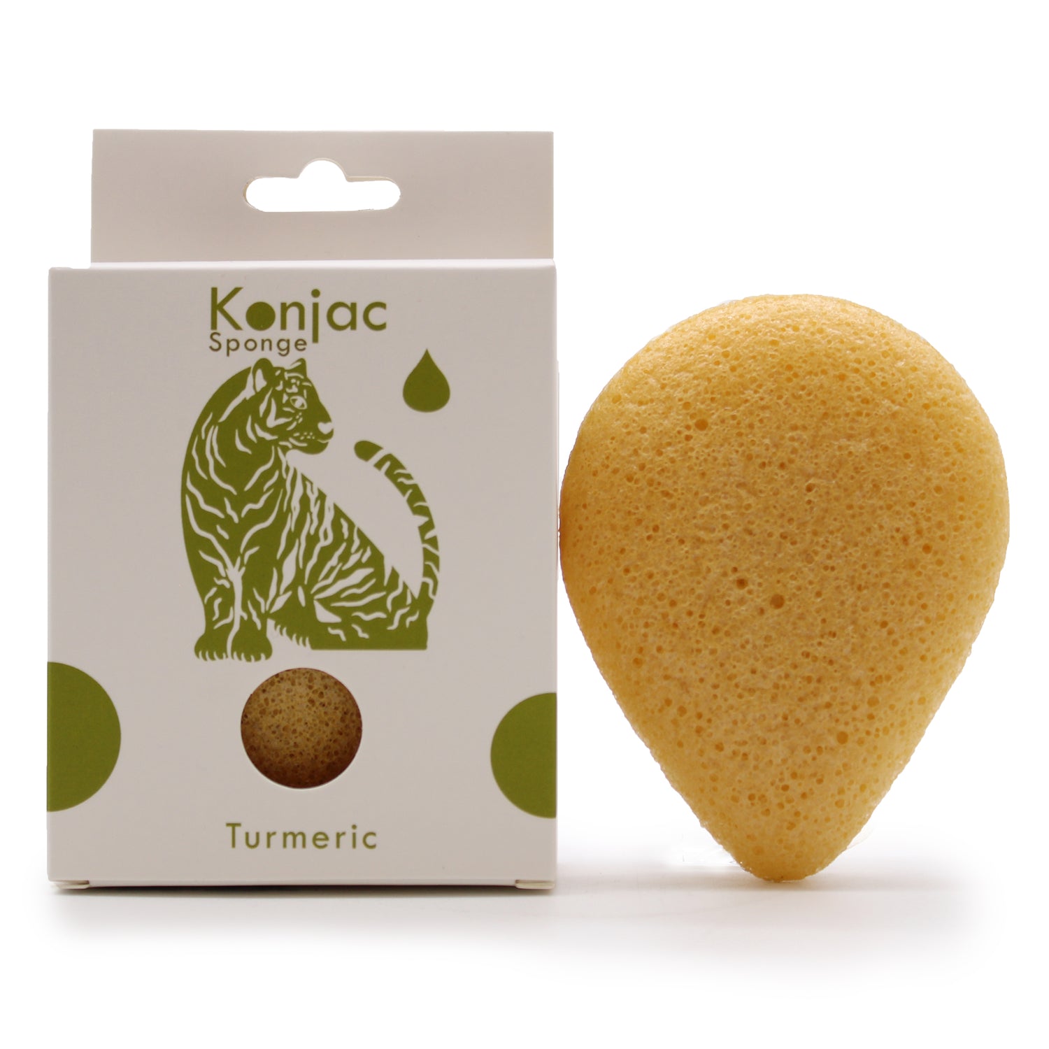 Turmeric - Anti-wrinkle - Teardrop Konjac Sponge