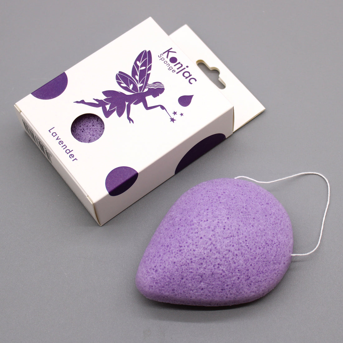 Lavender - Calming - Teardrop Konjac Sponge