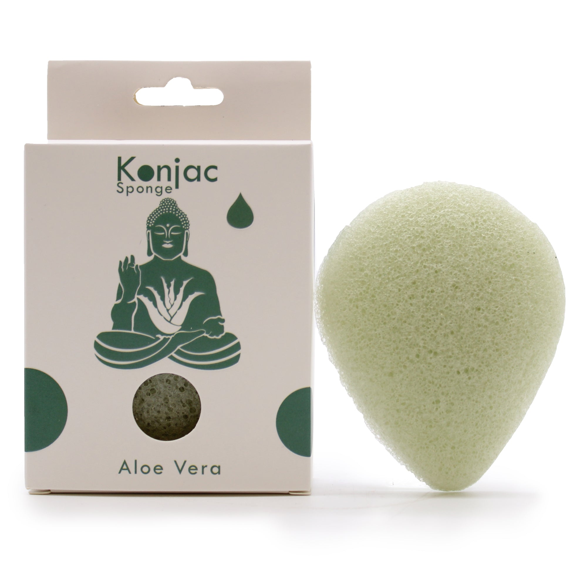 Aloe Vera - Healing - Teardrop Konjac Sponge