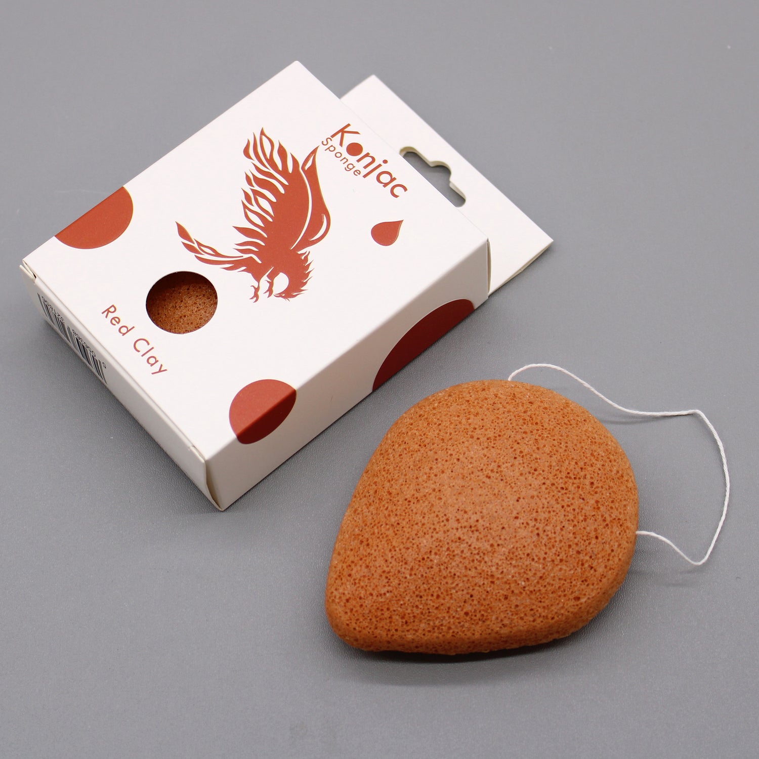 Red Clay - Rejuvenating - Teardrop Konjac Sponge