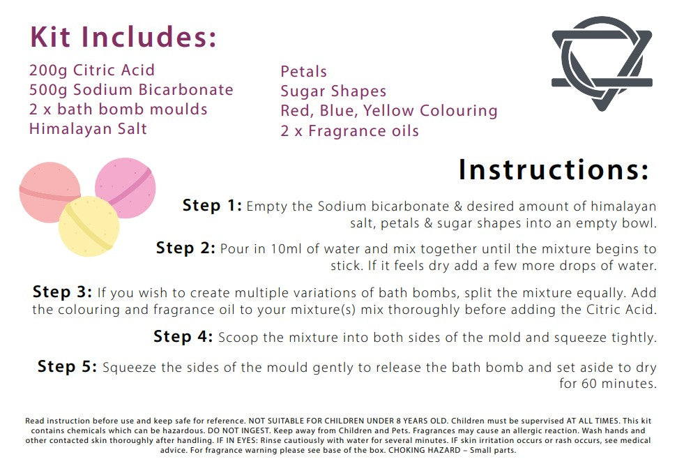 Bath Bomb Kit - Five for Her &amp; Five for Him