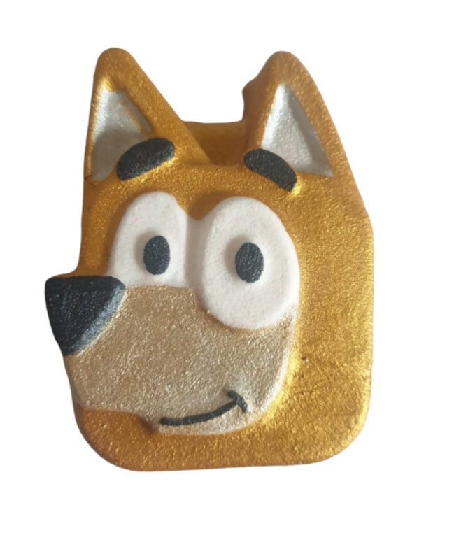 Blue Dog Friend Gold Dog Bath Bomb