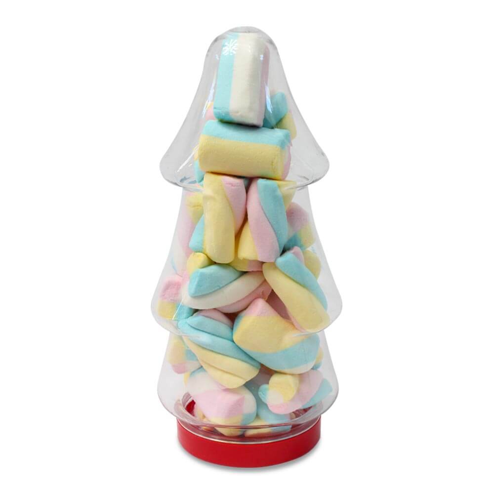 Christmas Tree Plastic Sweet Jar 630ml