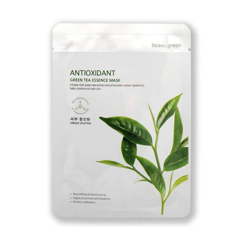  BeauuGreen Antioxidant Green Tea Essence Mask