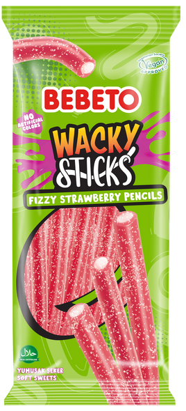Fizzy Strawberry Wacky Stick Pencils 180g