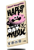 White Raspberry Happi Vegan Oat M!lk Chocolate Bar - 80g