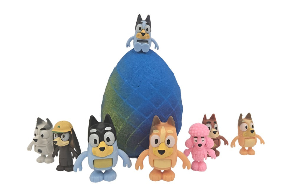 Blue Dog Surprise Hidden Toy Bath Bomb