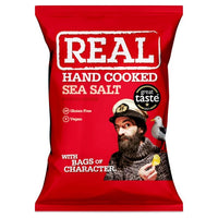 Real Hand Cooked Sea Salt Crisps 35g