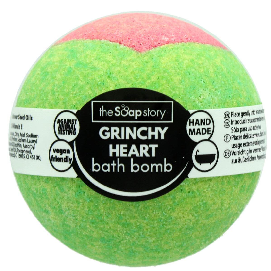 Grinchy Heart Bath Bomb