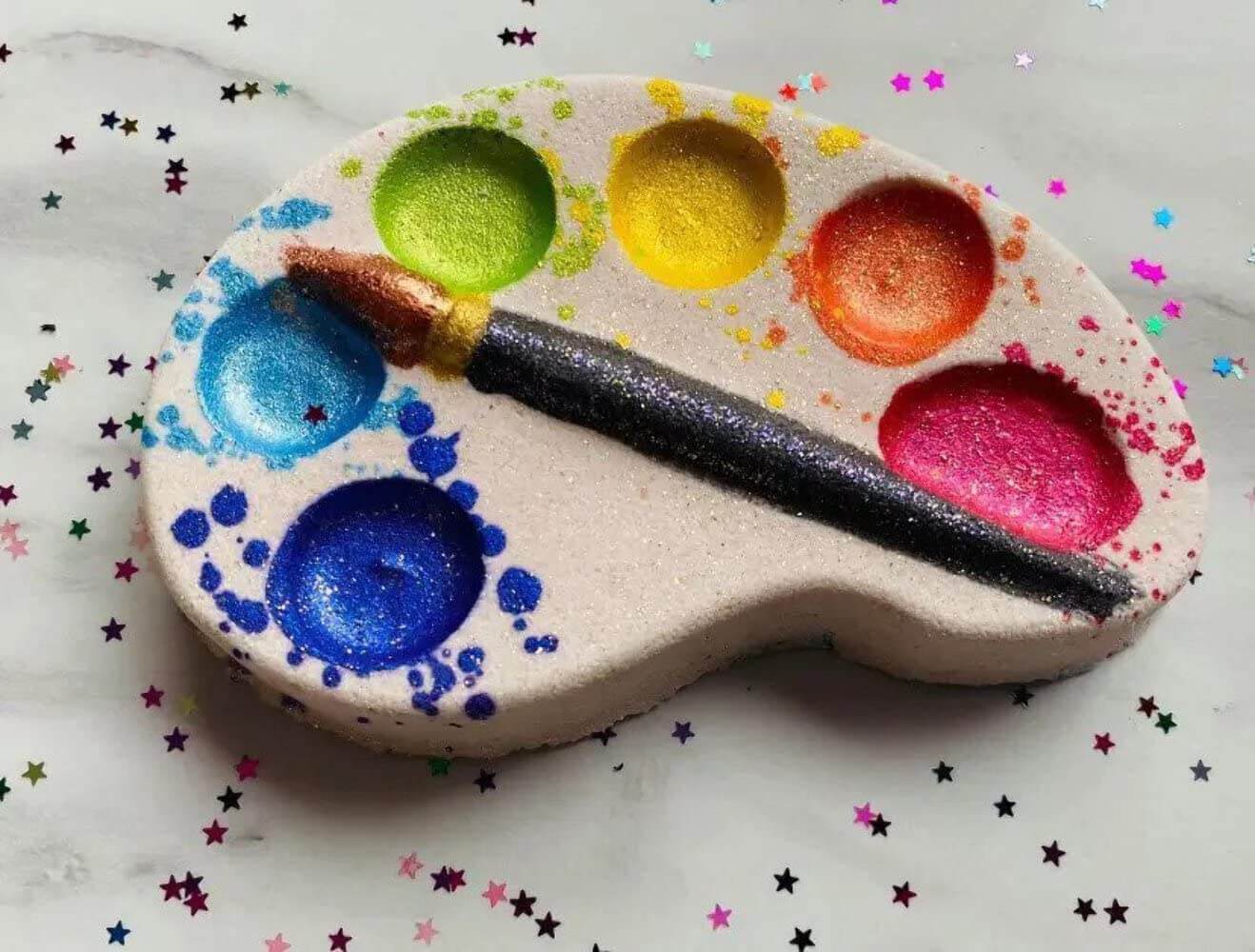 Colourful Art Palette Bath Bomb