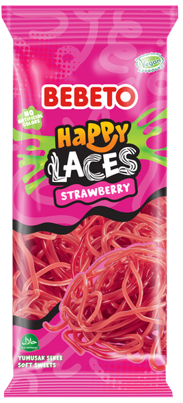 Bebeto Strawberry Happy Laces