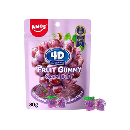 Amos 4D Gummy Grape Burst 80g