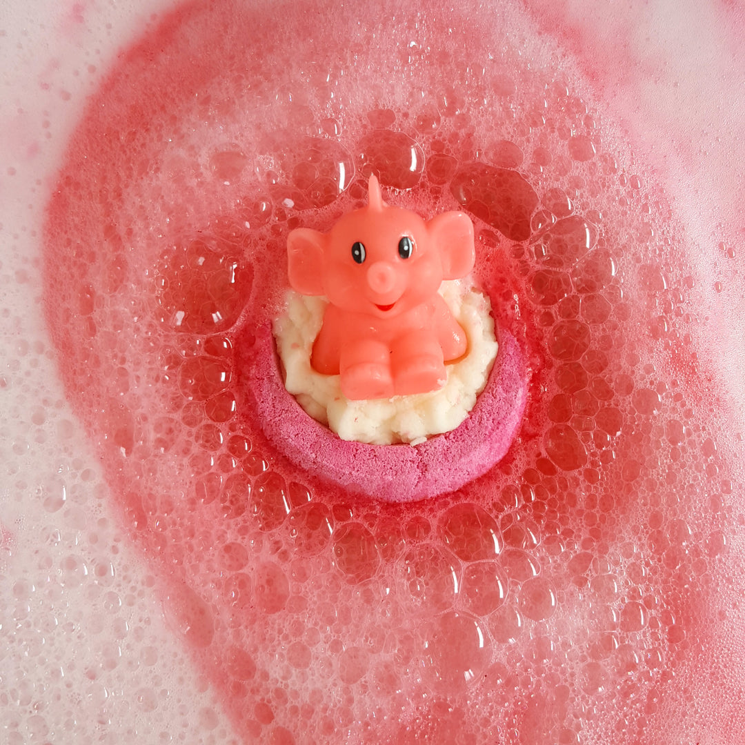 Pink Elephants & Lemonade Bath Bomb