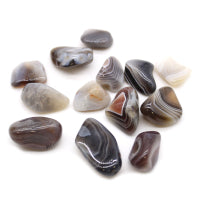Grey Agate Botswana Small African Tumble Stone