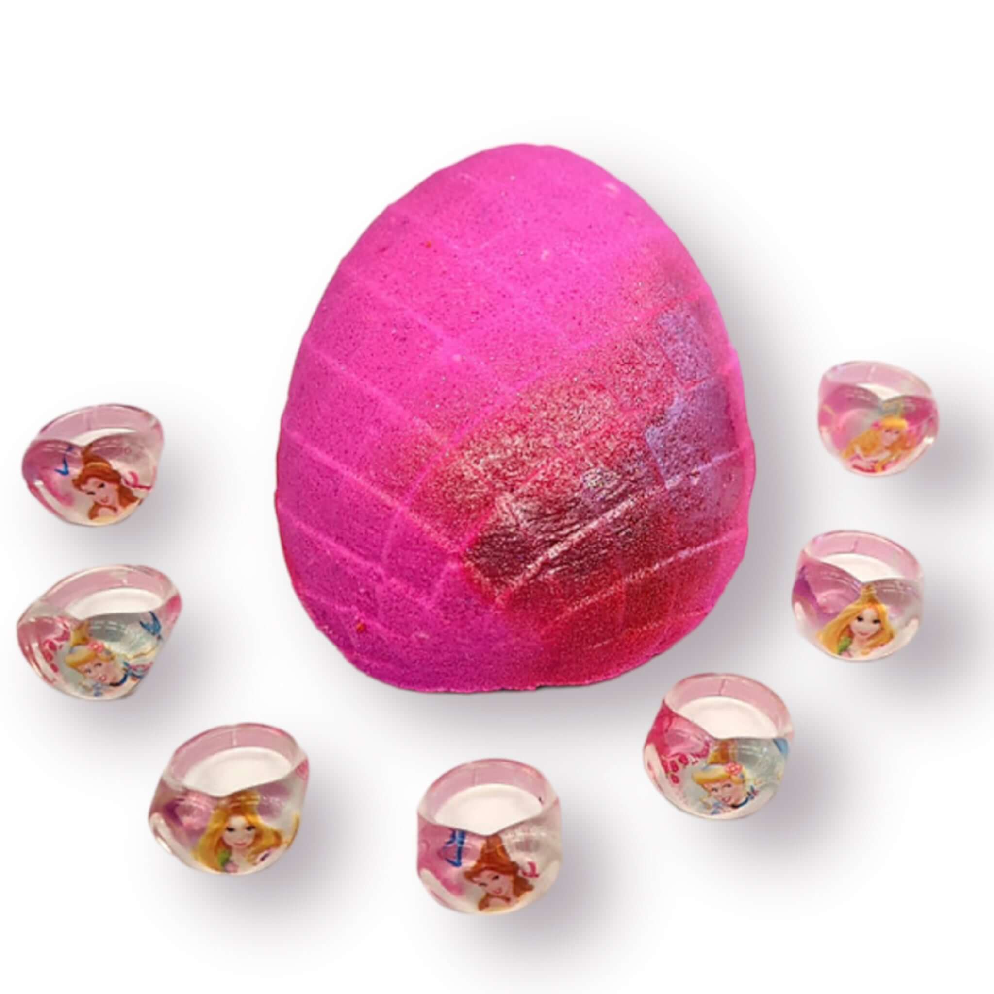 Princess Love Heart Ring Hidden Toy Bath Bomb