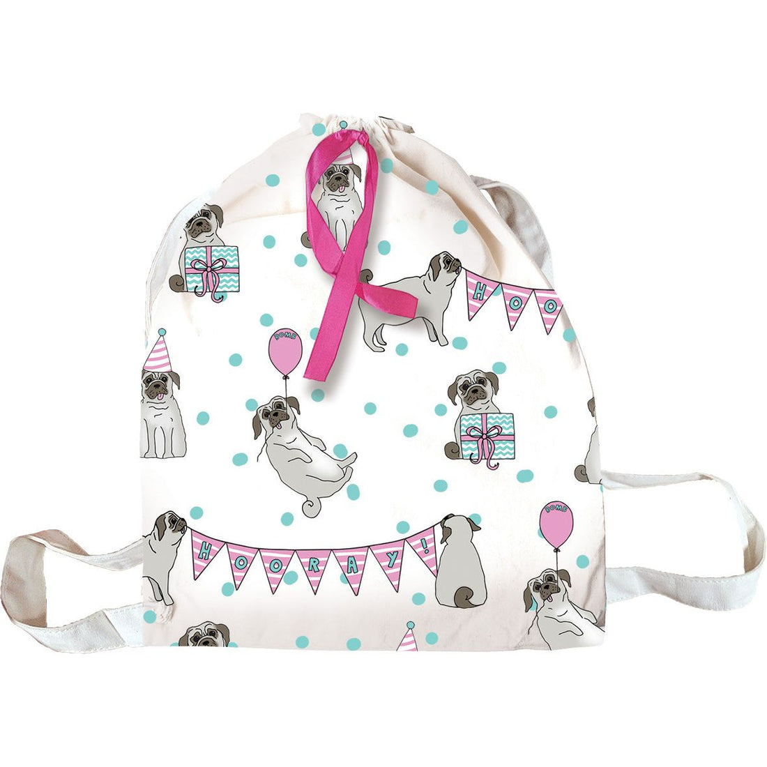 Pug Empty Cotton Bags (Gift Bags)
