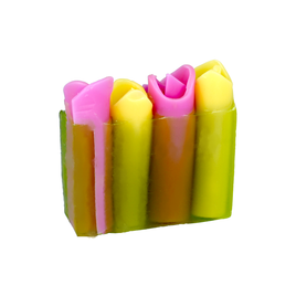 Rosie Posie Soap Slice