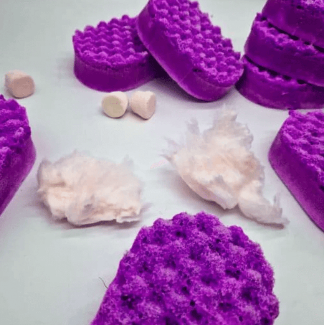 Candyfloss and Marshmallow Soap Sponge