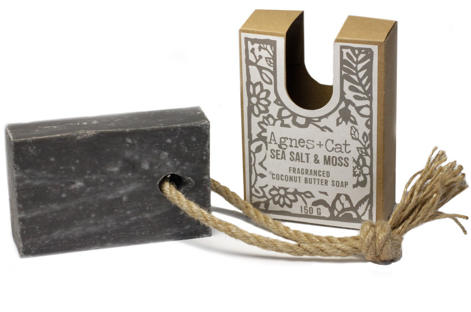 Sea Salt and Moss Soap on a Rope