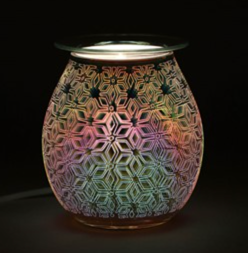 Geometric Flower Light-up Electric Oil Burner