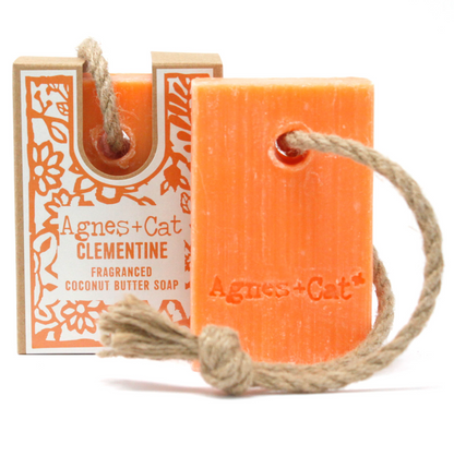 Clementine Soap on a Rope