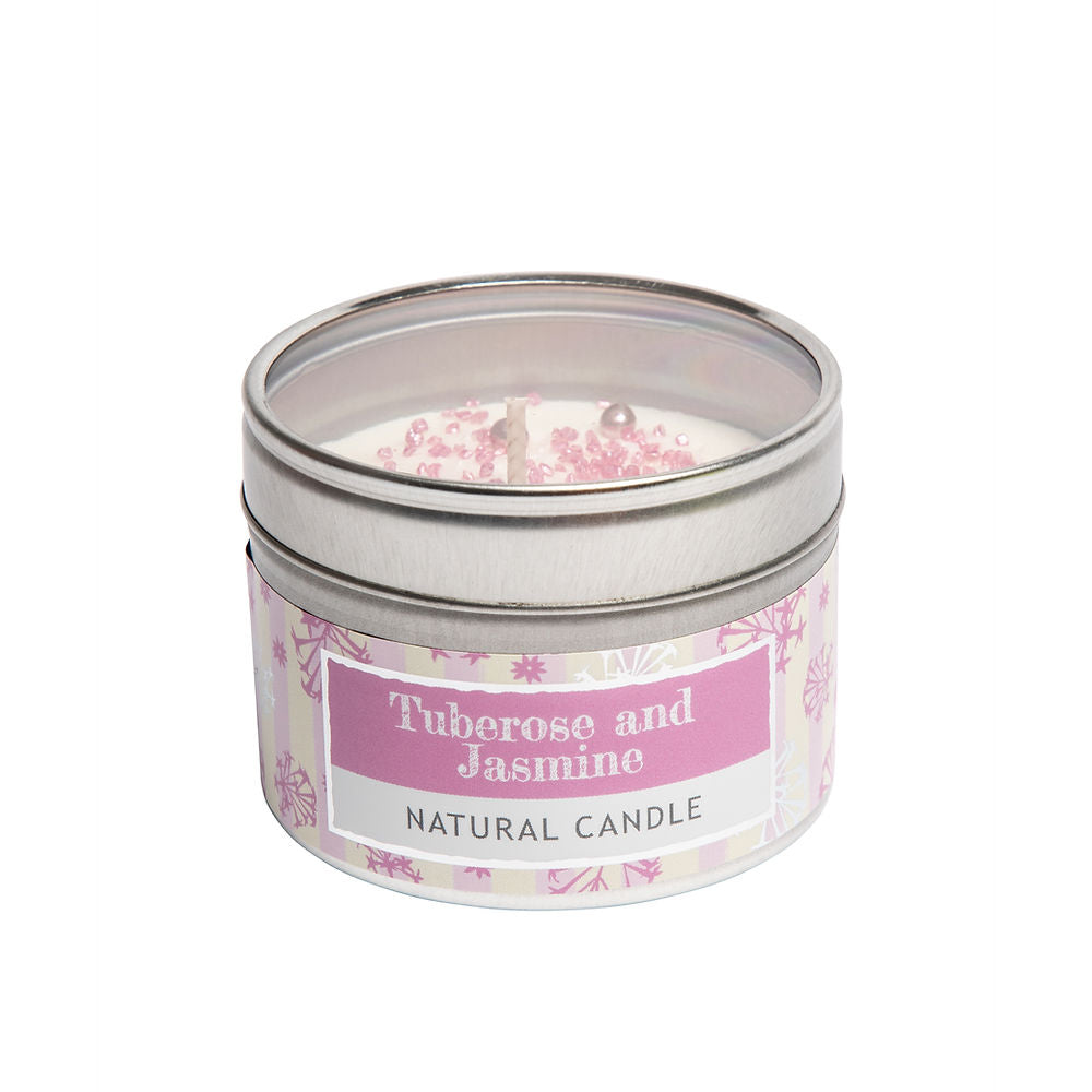 Tuberose and Jasmine Tin Candle