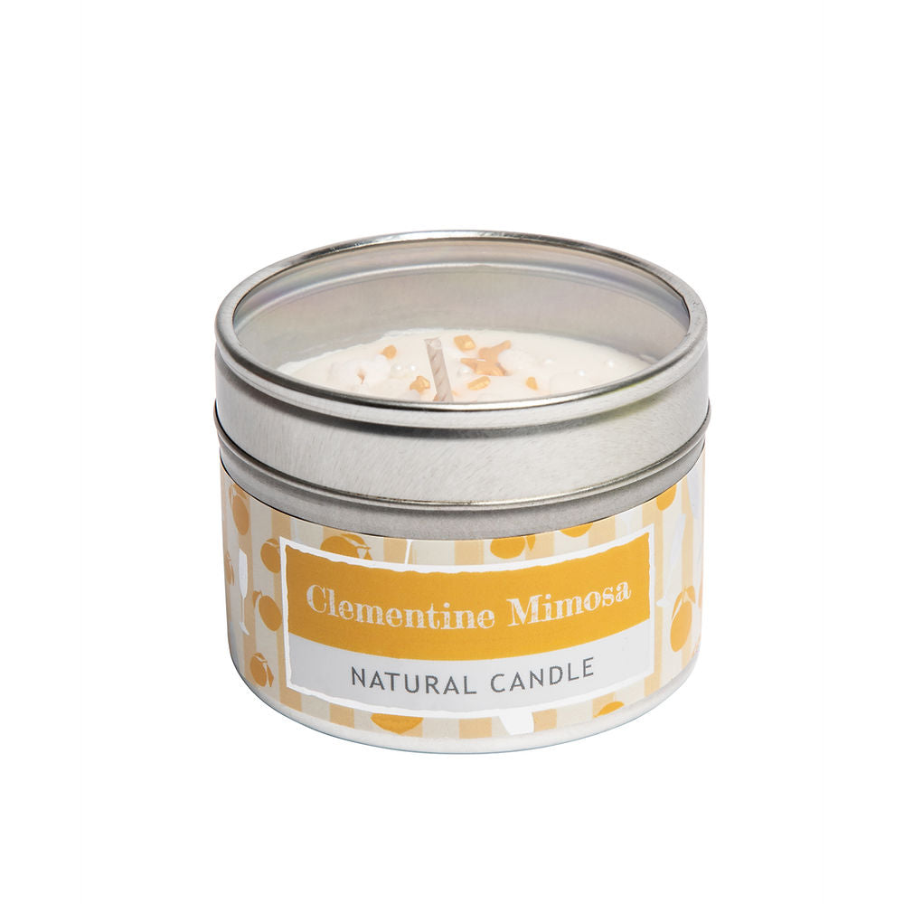 Clementine Mimosa Tin Candle