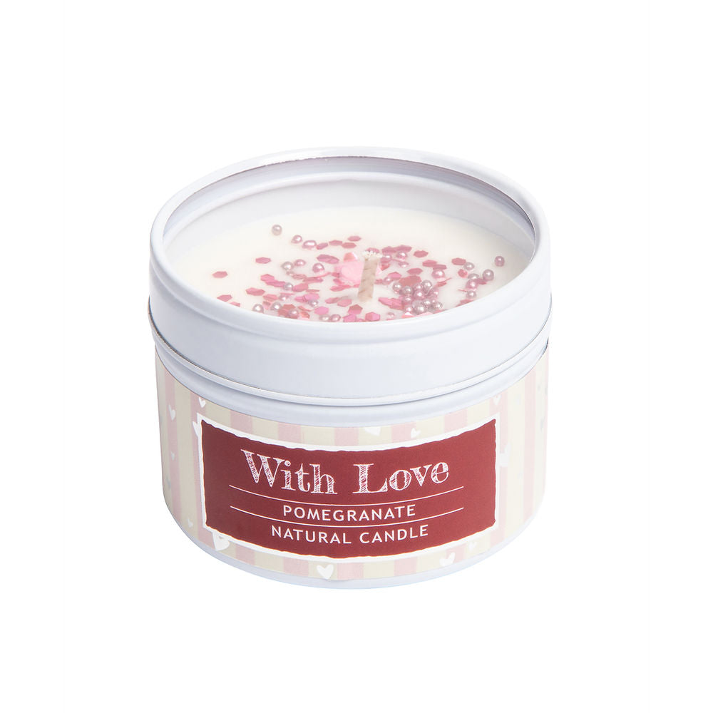 With Love Sentiment Candle