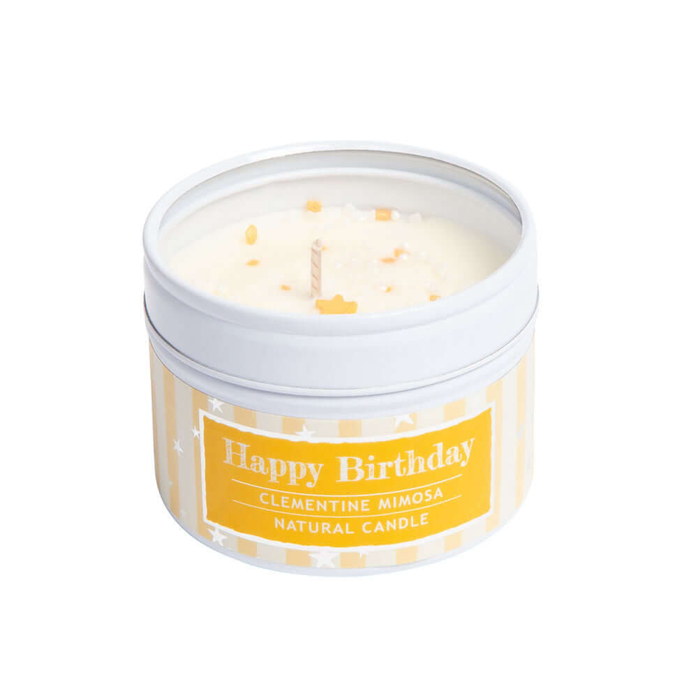 Happy Birthday Sentiment Candle