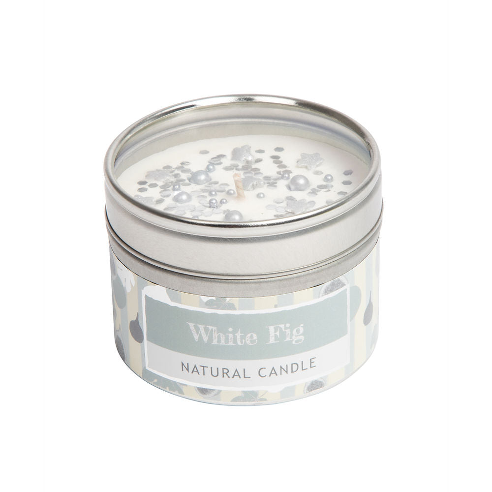 White Fig Tin Candle