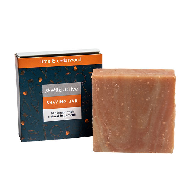 Shaving Bar Lime &amp; Cedarwood Handmade Soap