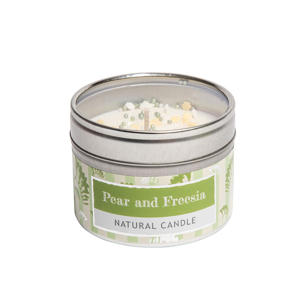 Freesia and Pear Tin Candle