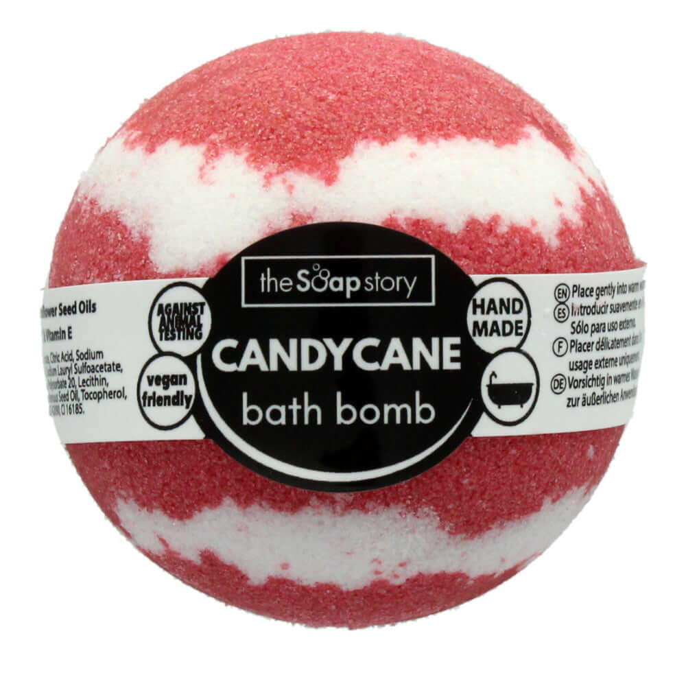 Candy Cane Bath Bomb