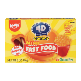 Amos 4d Fruit Gummy Mini Fast Food Theater Box