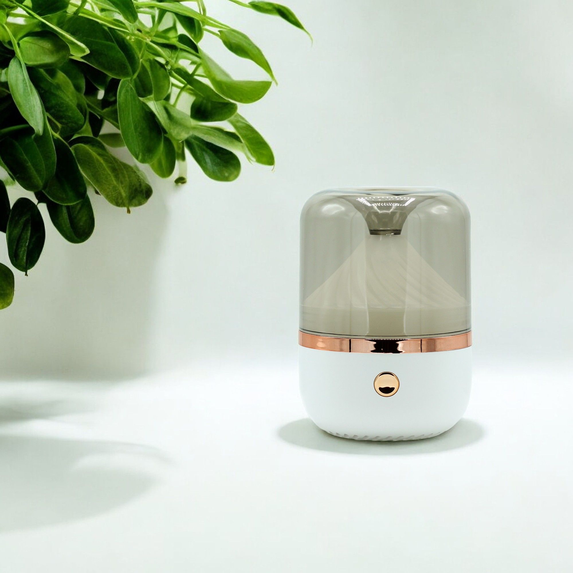 Urban Aroma Diffuser White &amp; Bronze- USB - Colour Change